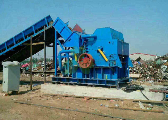 Çin Atık Metal Geri Dönüşüm Eko Dostu İçin Ağır Mavi Metal Kırıcı Makinesi Tedarikçi