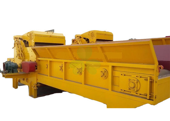 Çin Sarı Ahşap Talaş Makinesi, Ağır Ahşap Parçalayıcı Makinesi 5.5 Kw Tedarikçi