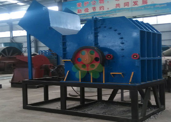 Çin İçecek Kutuları / Boya Kovaları için Mavi Küçük Hurda Metal Kırıcı Makinesi Tedarikçi